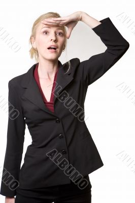 Blond business woman