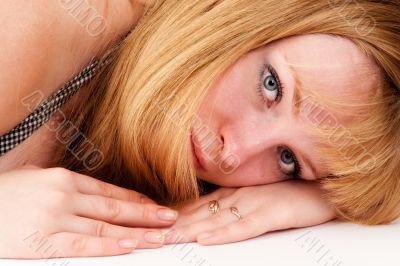 Portrait of the blond girl