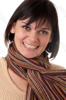 woman with scarf
