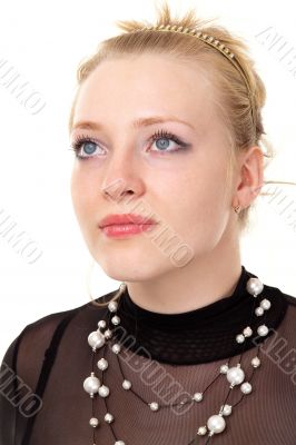 Portrait of the blond girl