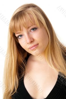 Portrait of the blond girl
