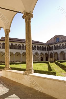 Perugia - Cloister of a gothic church