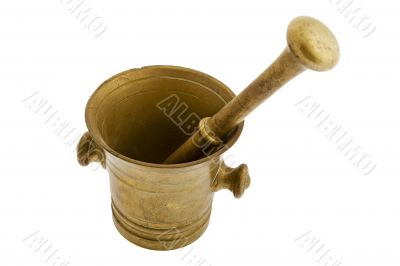 Ancient bronze mortar