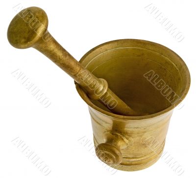 Ancient bronze mortar