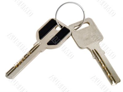 Two metal keys
