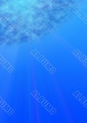 Under water