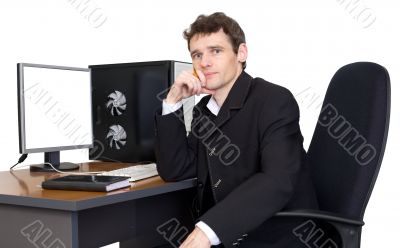 Businessman on the workplace