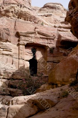 Petra ruins and mountains in Jordan