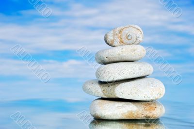 Stone cockleshell in the sky