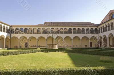 Perugia - Cloister of a gothic church
