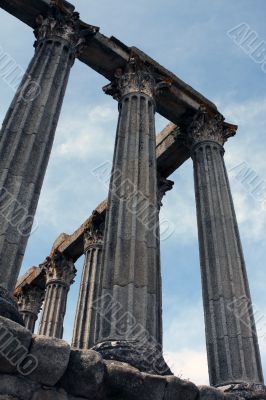 Roman temple in Evora, Portugal