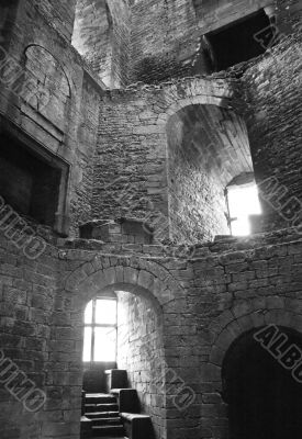 Medieval tower inside