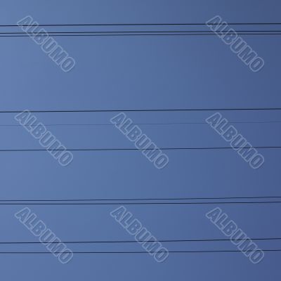 electric wires in the sky