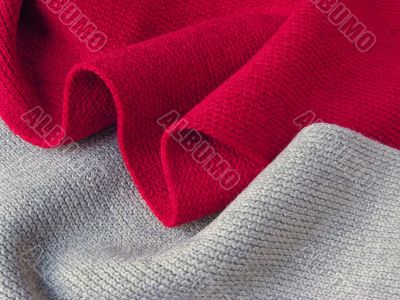 red and grey