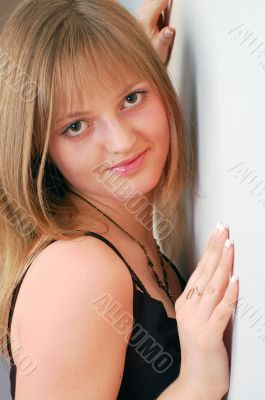 portrait of a beautiful young fashion model