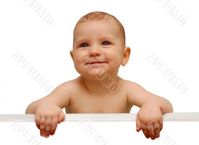Portrait of smiling baby