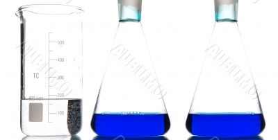 chemical glass with solvents