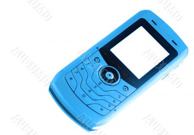blue mobile phone