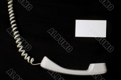 business telephone on table