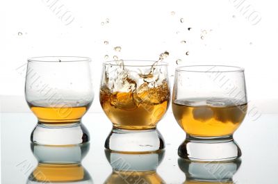 three glasses