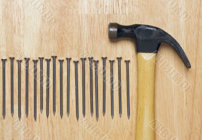 Hammer and Nails Abstract