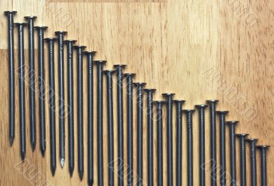 Declining Graph of Nails