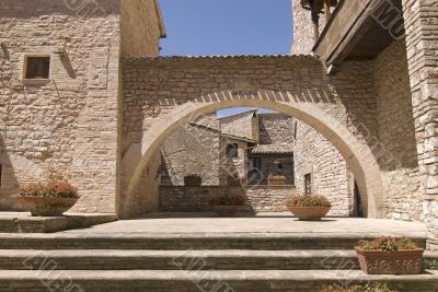 Spello - Courtyard of ancient palace