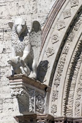 Perugia - Statue of gryphon