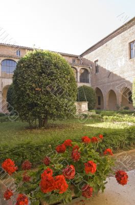 Perugia - Gothic cloister of the San Domenico church