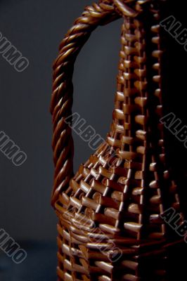 wicker bottle