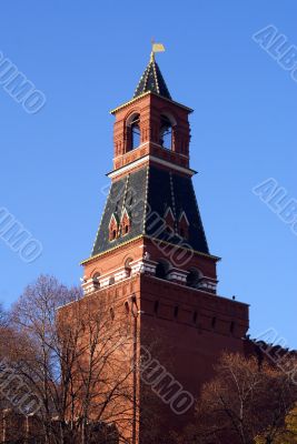 Red brick tower