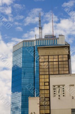 Blue on a blue background