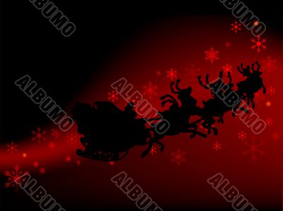 Background with Santa
