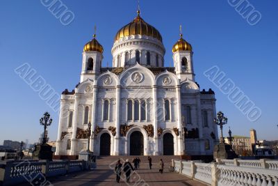 Way to cathedral in Moscow