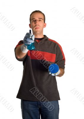 Cleaning Man