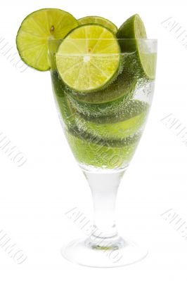 Limes with soda