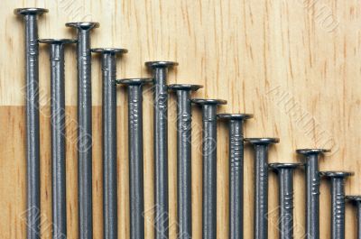 Declining Graph of Nails