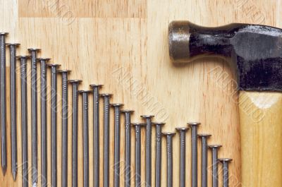 Hammer and Nails Abstract