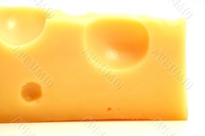fresh and tasty slice of cheese