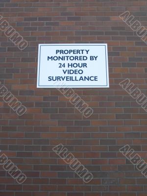 property monitored sign