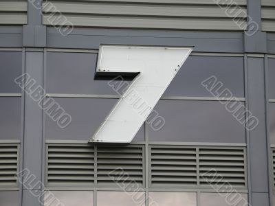 gate 7 sign on a building
