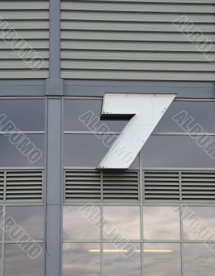 gate 7 sign on a building