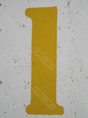 yellow number 1