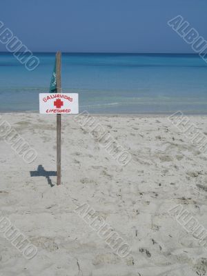 lifeguard sign