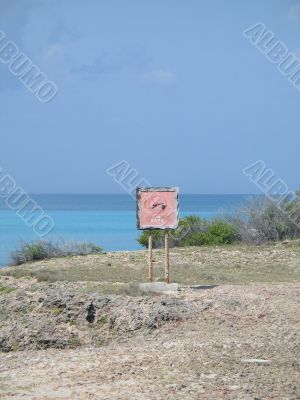 no diving sign