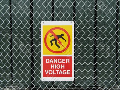 high voltage sign