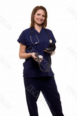 Smiling woman nurse
