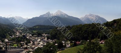German Alps with Watzmann and Berchtesgaden