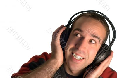 Man Listening to Music