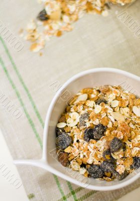 bowl full of muesli